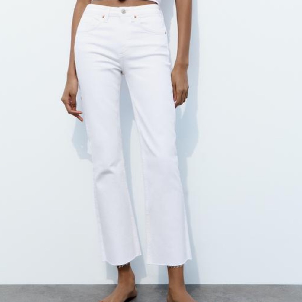 White Zara Flare jeans